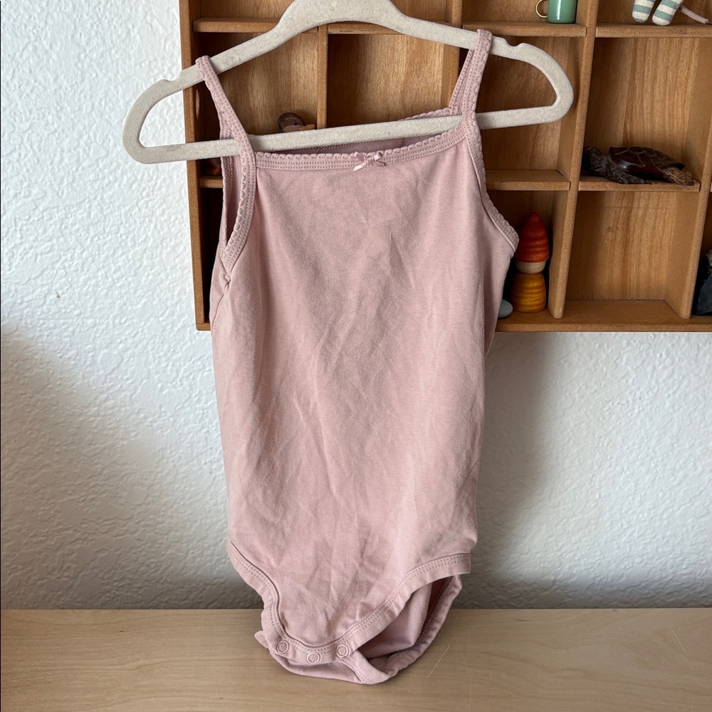 H&M Organic Cotton Mauve Pink Onesie Tank Top